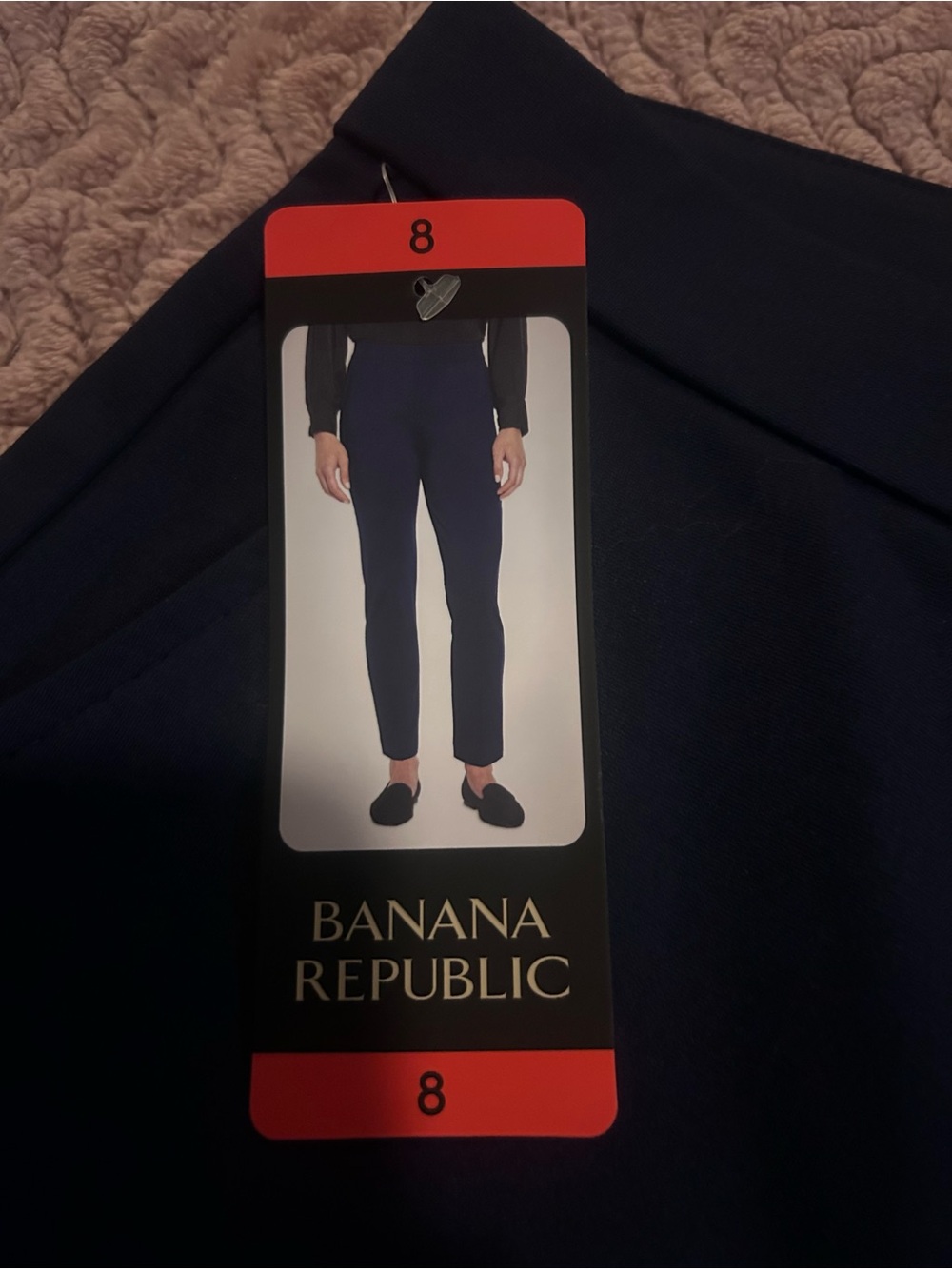 Navy Women's Straight-Leg Dress Pants - Picture 4 of 4